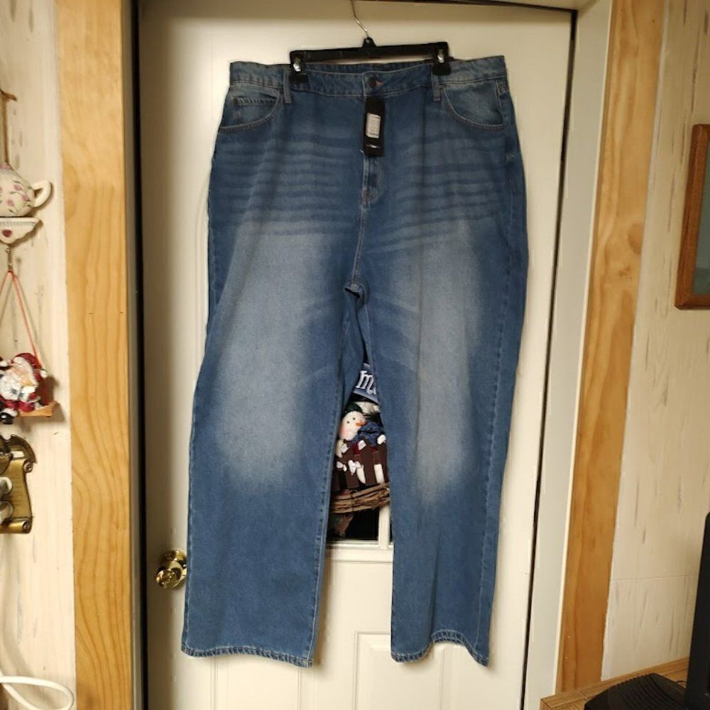 New Fashion Nova On The Down Low Slouchy Dad Jeans Size Women's 20